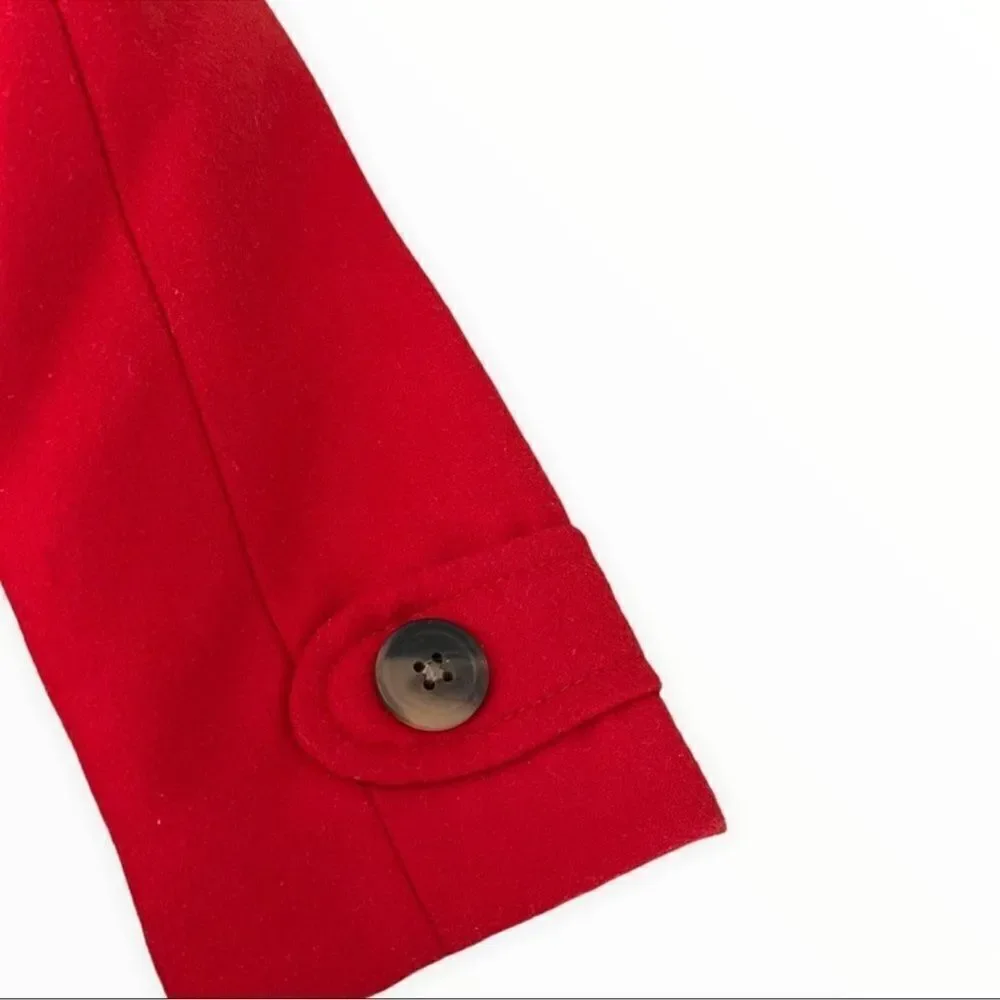 Old Navy Girls Red Double Breasted Peacoat 4T Toddler Dress Coat
